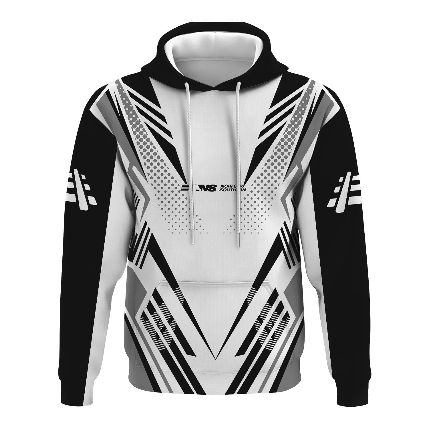 Railspirit Personalized Norfolk Southern Railway Hoodie Railroad Tribute Design Train Zip Up Hoodie for Train Lovers