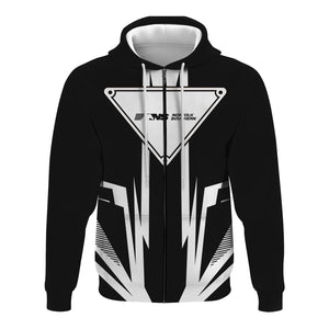 Railspirit Norfolk Southern Railway Hoodie Bold Graphic Style All Over Printed Zip Up Hoodie