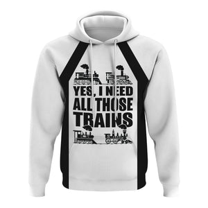 Railspirit Custom Name Norfolk and Western Railway Hoodie Yes I Need All Those Train N&W Printed Zip Hoodie