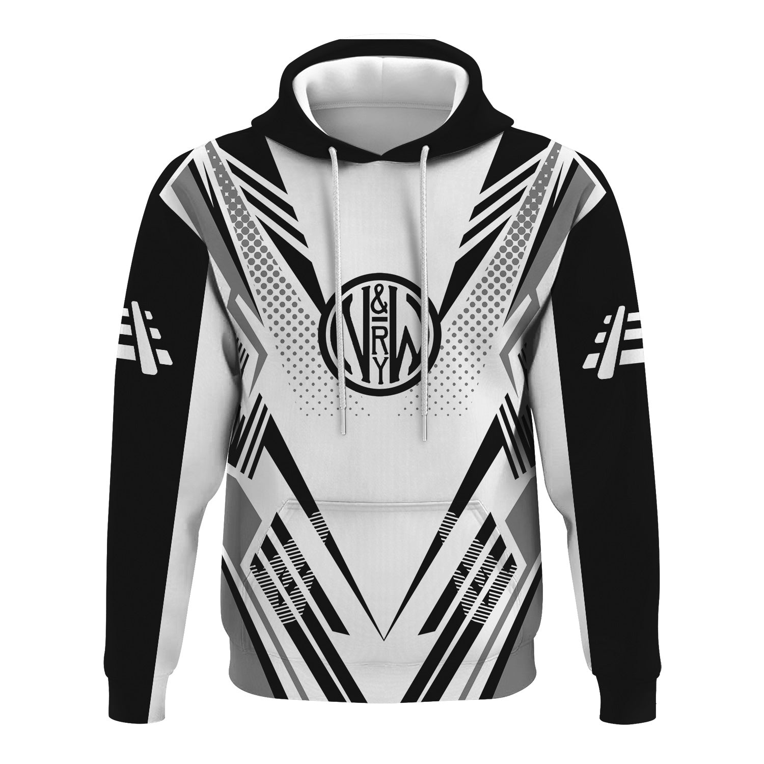 Railspirit Personalized Norfolk and Western Railway Hoodie Railroad Tribute Design N&W Train Zip Up Hoodie for Train Lovers