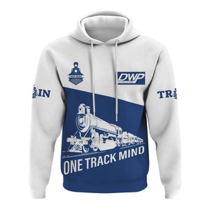 Railspirit Custom Name Duluth, Winnipeg and Pacific Railway Hoodie One Track Mind Printed Zip Hoodie
