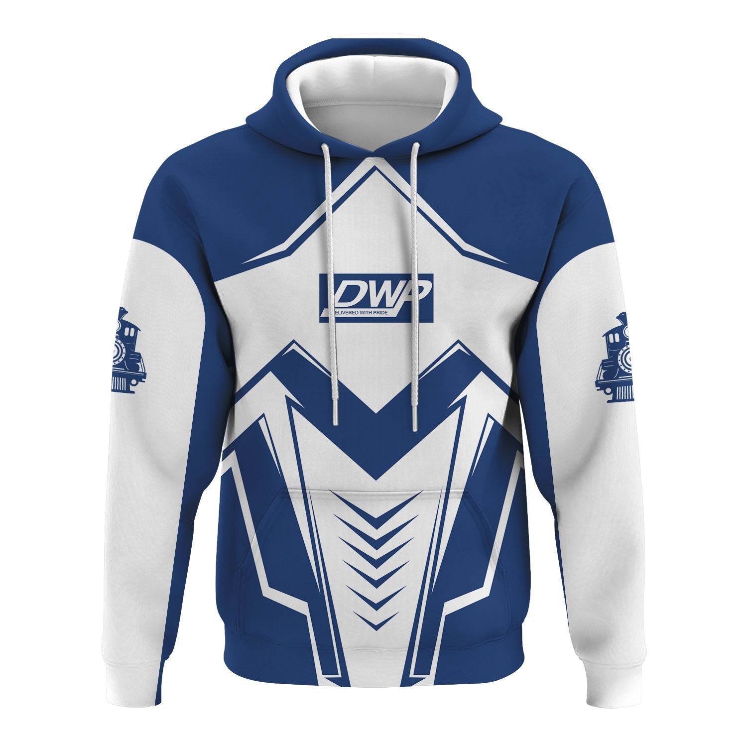 Railspirit Personalized Duluth, Winnipeg and Pacific Railway Hoodie Railway Trainspotter Style Zip Up Hoodie Gift Idea For Foamers