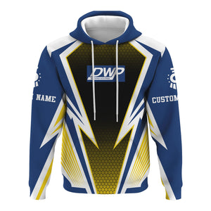 Railspirit Personalized Duluth, Winnipeg and Pacific Railway Hoodie Lightning Graphic Style Zip Up Hoodie Gift Idea For Train Lover