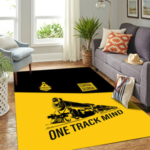 Railspirit Personalized Central of Georgia Railway Area Rug One Track Mind Train Rug Gift Idea For Train Lover