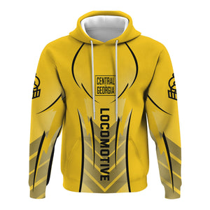 Railspirit Personalized Central of Georgia Railway Hoodie Striking Line Style Train Zip Up Hoodie For Locomotive Lovers