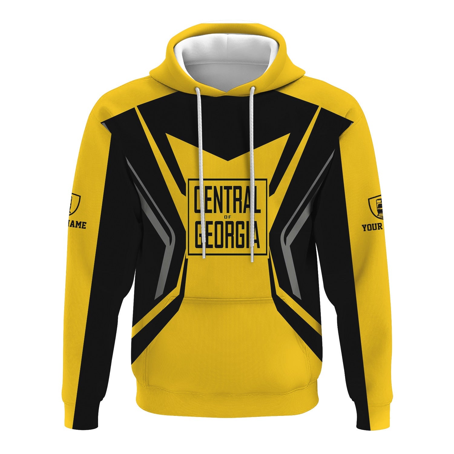 Railspirit Personalized Central of Georgia Railway Hoodie Unique Style with Custom Job Train Zip Up Hoodie