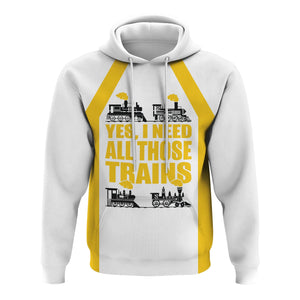 Railspirit Custom Name Central of Georgia Railway Hoodie Yes I Need All Those Train Printed Zip Hoodie