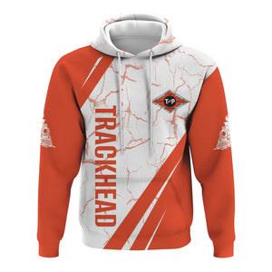 Railspirit Personalized Texas and Pacific Railway Hoodie Crackle Texture Style Train Zip Up Hoodie For Trackhead