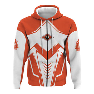 Railspirit Personalized Texas and Pacific Railway Hoodie Railway Trainspotter Style Zip Up Hoodie Gift Idea For Foamers