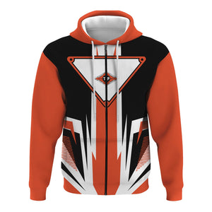 Railspirit Texas and Pacific Railway Hoodie Bold Graphic Style All Over Printed Zip Up Hoodie