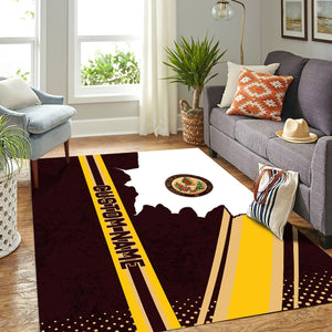 Railspirit Personalized London, Midland and Scottish Railway Area Rug Vintage All Over Printed Rug