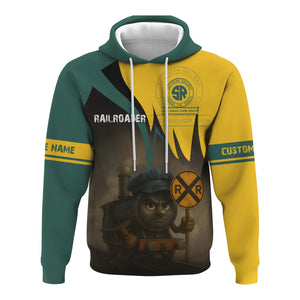 Railspirit Personalized Southern Railway U.S Hoodie Angry Train SOU Hoodie Gift Idea For Train Lover