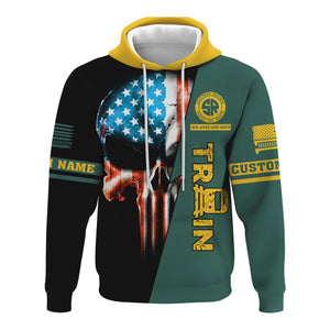 Railspirit Personalized Southern Railway U.S Hoodie Train Skull American Flag SOU Zip Up Hoodie All Over Print