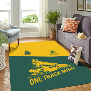 Railspirit Personalized Southern Railway U.S Area Rug One Track Mind SOU Train Rug Gift Idea For Train Lover