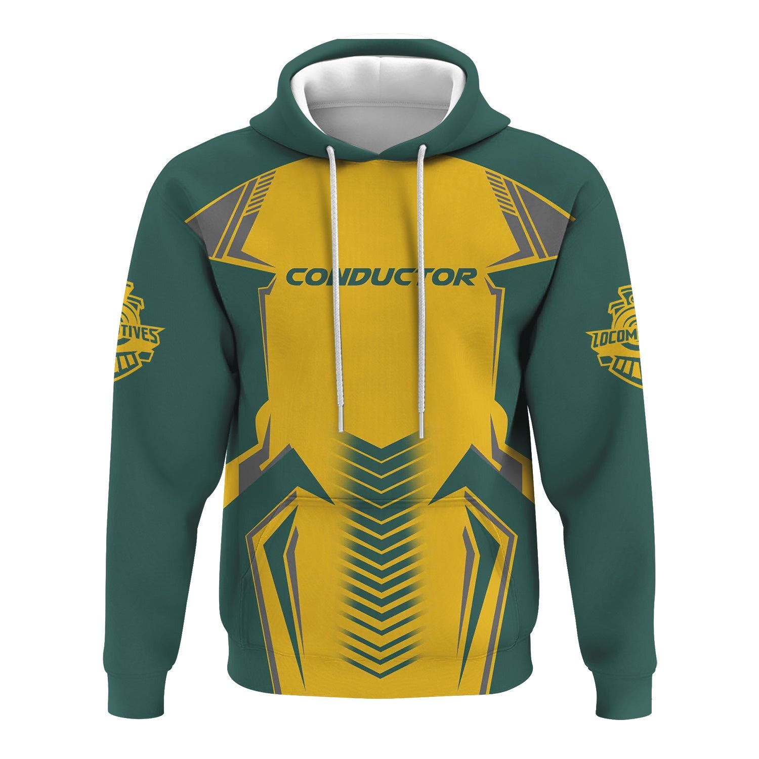 Railspirit Personalized Southern Railway U.S Hoodie Standout Style with Custom Position SOU Train Zip Up Hoodie