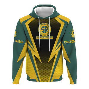 Railspirit Personalized Southern Railway U.S Hoodie Lightning Graphic Style SOU Zip Up Hoodie Gift Idea For Train Lover