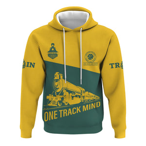 Railspirit Custom Name Southern Railway U.S Hoodie One Track Mind SOU Printed Zip Hoodie