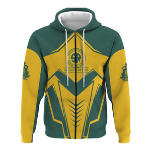 Railspirit Personalized Southern Railway U.S Hoodie Railway Trainspotter Style SOU Zip Up Hoodie Gift Idea For Foamers