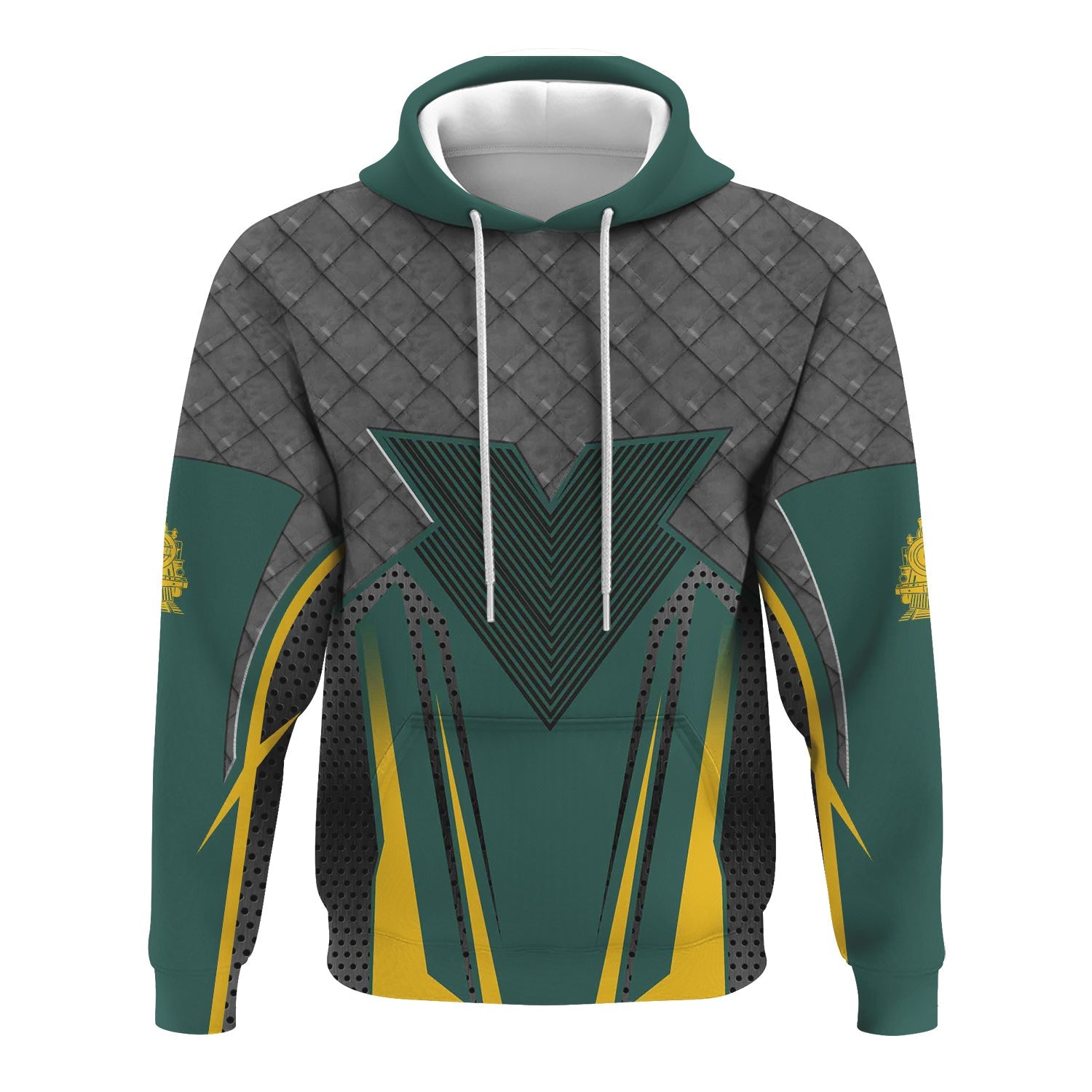 Railspirit Personalized Southern Railway U.S Hoodie Rugged Steel Vibes SOU Train Zip Up Hoodie All Over Print