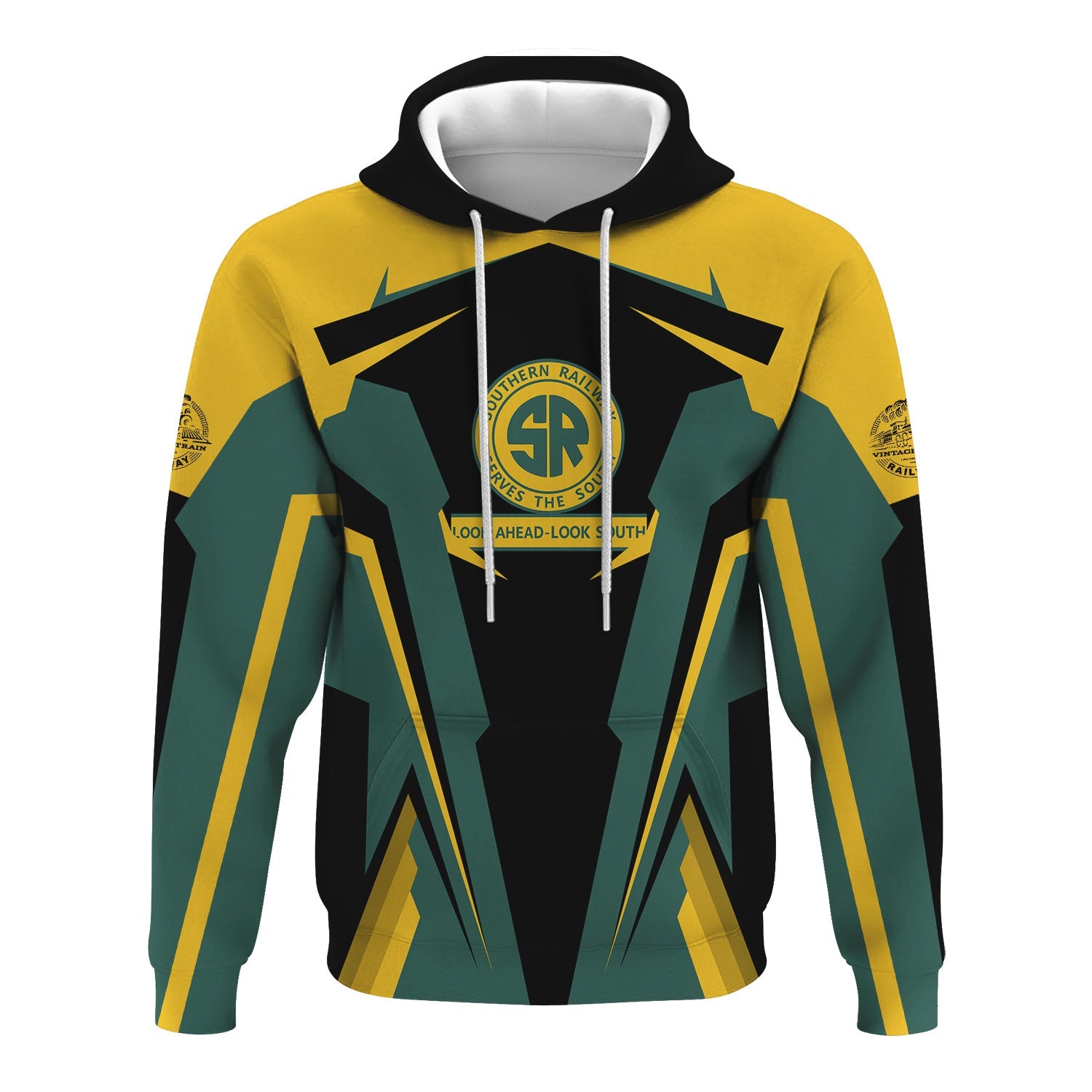 Railspirit Personalized Southern Railway U.S Hoodie Strong Line Style SOU Train Hoodie Gift Idea For Train Lover