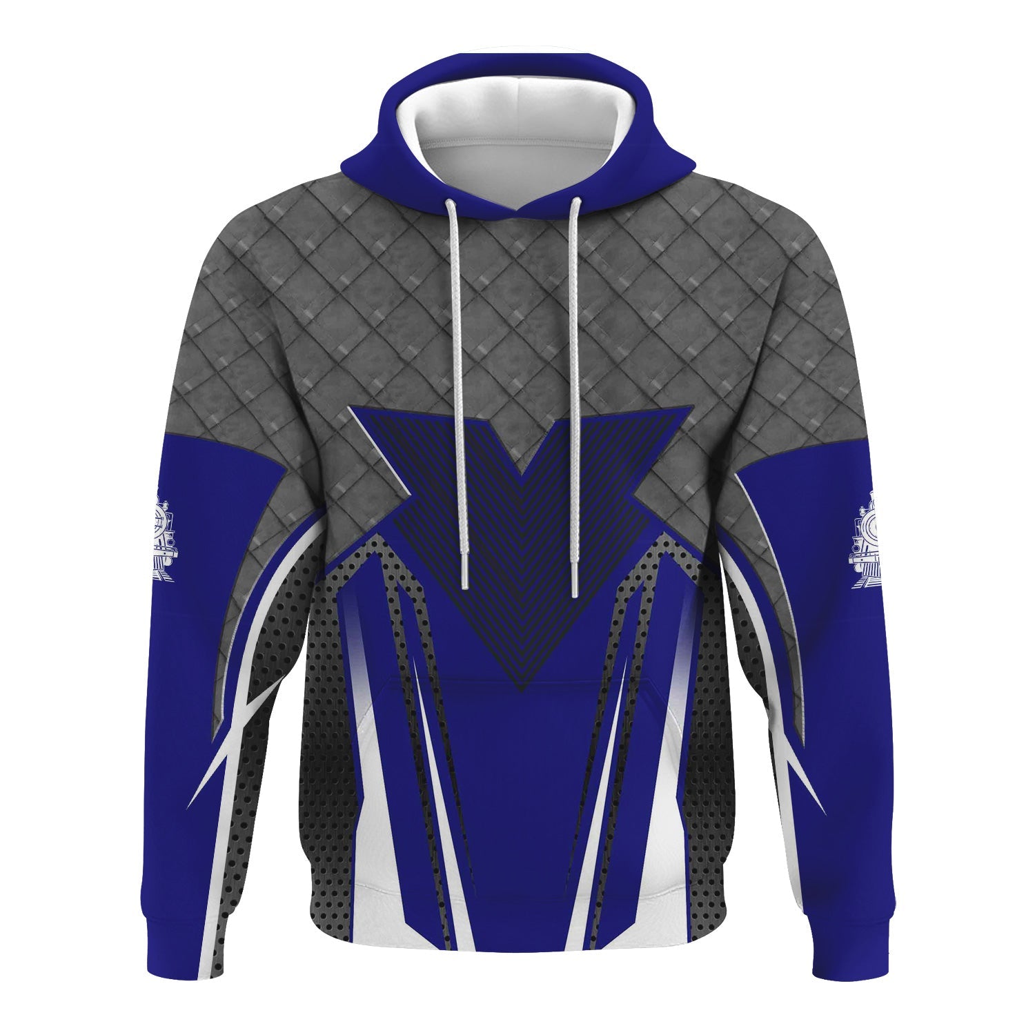 Railspirit Personalized Santa Fe ATSF Railway Hoodie Rugged Steel Vibes Atchison, Topeka and Santa Fe Train Zip Up Hoodie All Over Print