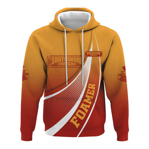 Railspirit Personalized Chicago South Shore and South Bend Railroad Hoodie Railway-Themed Style Zip Up Hoodie Gift Idea For Trainspotter