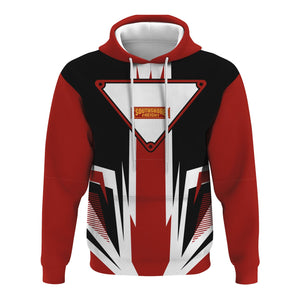 Railspirit Chicago South Shore and South Bend Railroad Hoodie Bold Graphic Style All Over Printed Zip Up Hoodie