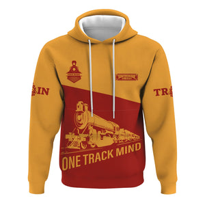Railspirit Custom Name Chicago South Shore and South Bend Railroad Hoodie One Track Mind Printed Zip Hoodie