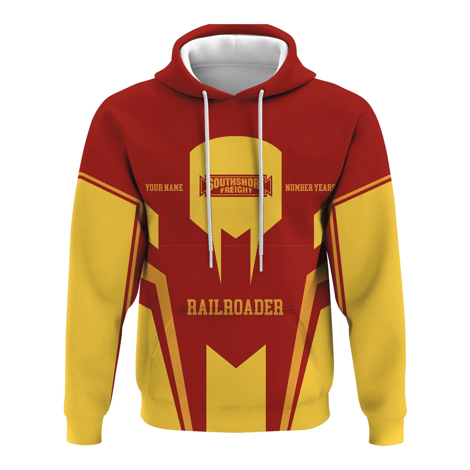 Railspirit Personalized Chicago South Shore and South Bend Railroad Hoodie Custom Year Railroader Zip Up Hoodie Gift Idea For Train Lover