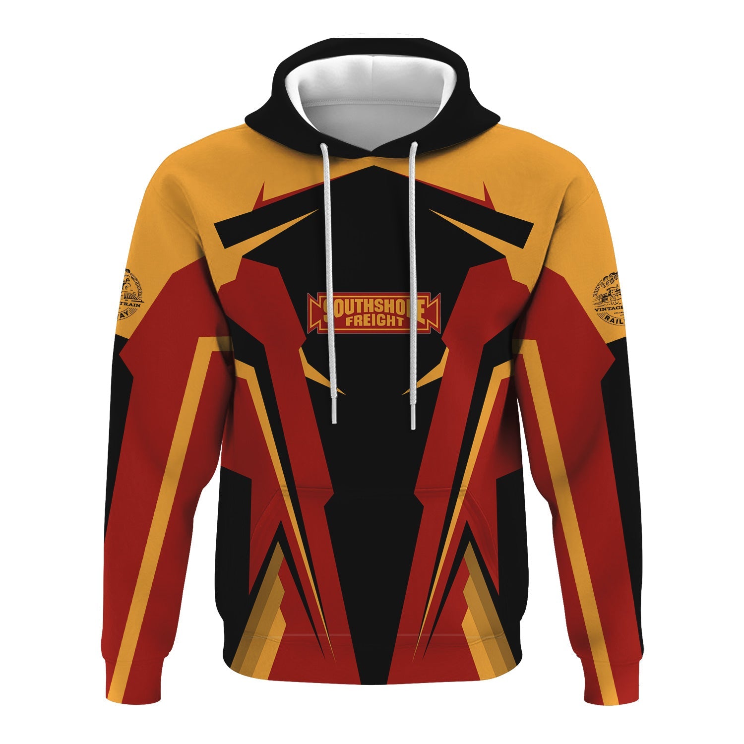 Railspirit Personalized Chicago South Shore and South Bend Railroad Hoodie Strong Line Style Train Hoodie Gift Idea For Train Lover