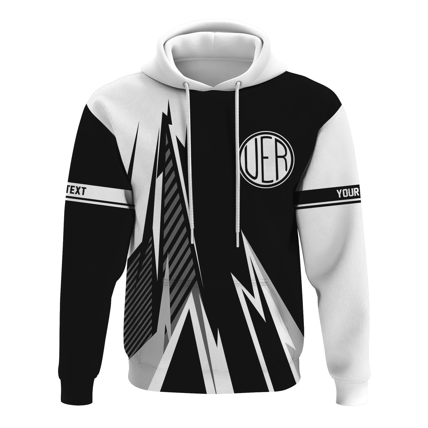 Railspirit Personalized Union Electric Railway Hoodie Lightning-Inspired Railway Style Zip Up Hoodie For Train Lovers