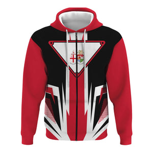 Railspirit Great Western Railway Hoodie Bold Graphic Style All Over Printed Zip Up Hoodie