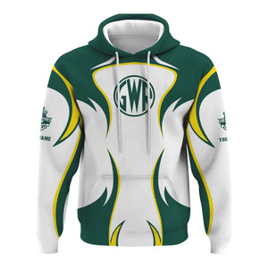 Railspirit Personalized Great Western Railway Hoodie Distinctive Flame Style Zip Up Hoodie For Steam Engine Addict