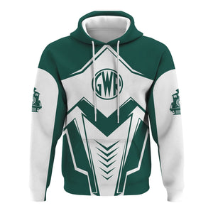 Railspirit Personalized Great Western Railway Hoodie Railway Trainspotter Style Zip Up Hoodie Gift Idea For Foamers