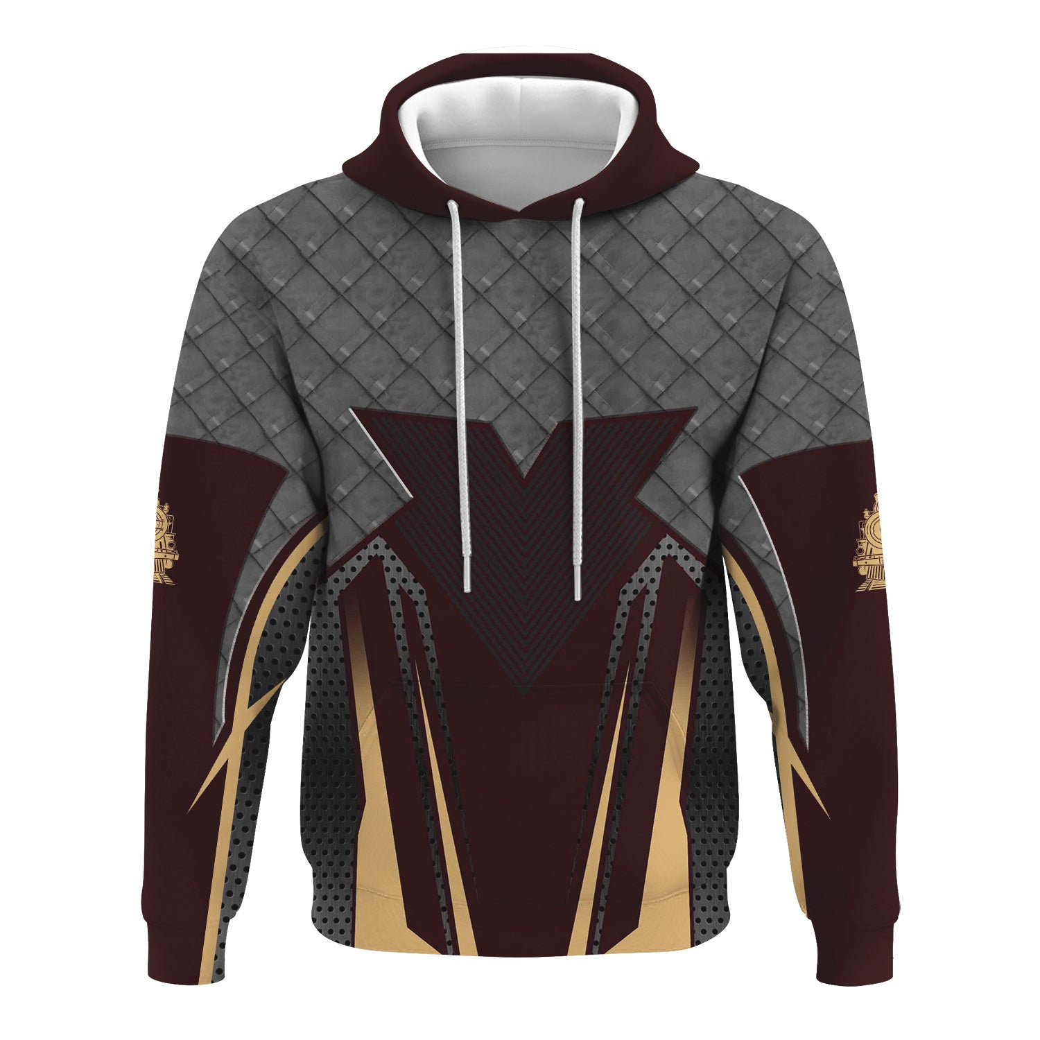 Railspirit Personalized London, Midland and Scottish Railway Hoodie Rugged Steel Vibes Train Zip Up Hoodie All Over Print