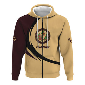 Railspirit Personalized London, Midland and Scottish Railway Hoodie Unique Graphic Style Zip Up Hoodie For Train Enthusiasts