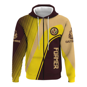 Railspirit Personalized London, Midland and Scottish Railway Hoodie Vibrant Striking Style Zip Up Hoodie For Rail Enthusiasts