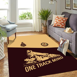 Railspirit Personalized London, Midland and Scottish Railway Area Rug One Track Mind Train Rug Gift Idea For Train Lover