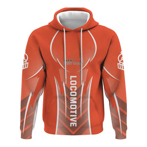 Railspirit Personalized Avanti West Coast Hoodie Striking Line Style Train Zip Up Hoodie For Locomotive Lovers