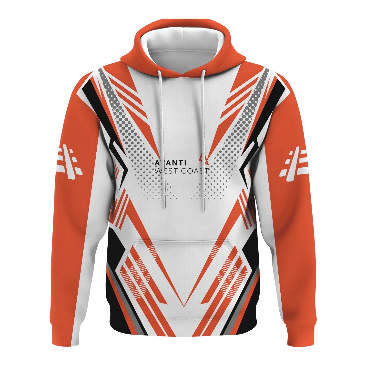 Railspirit Personalized Avanti West Coast Hoodie Railroad Tribute Design Train Zip Up Hoodie for Train Lovers