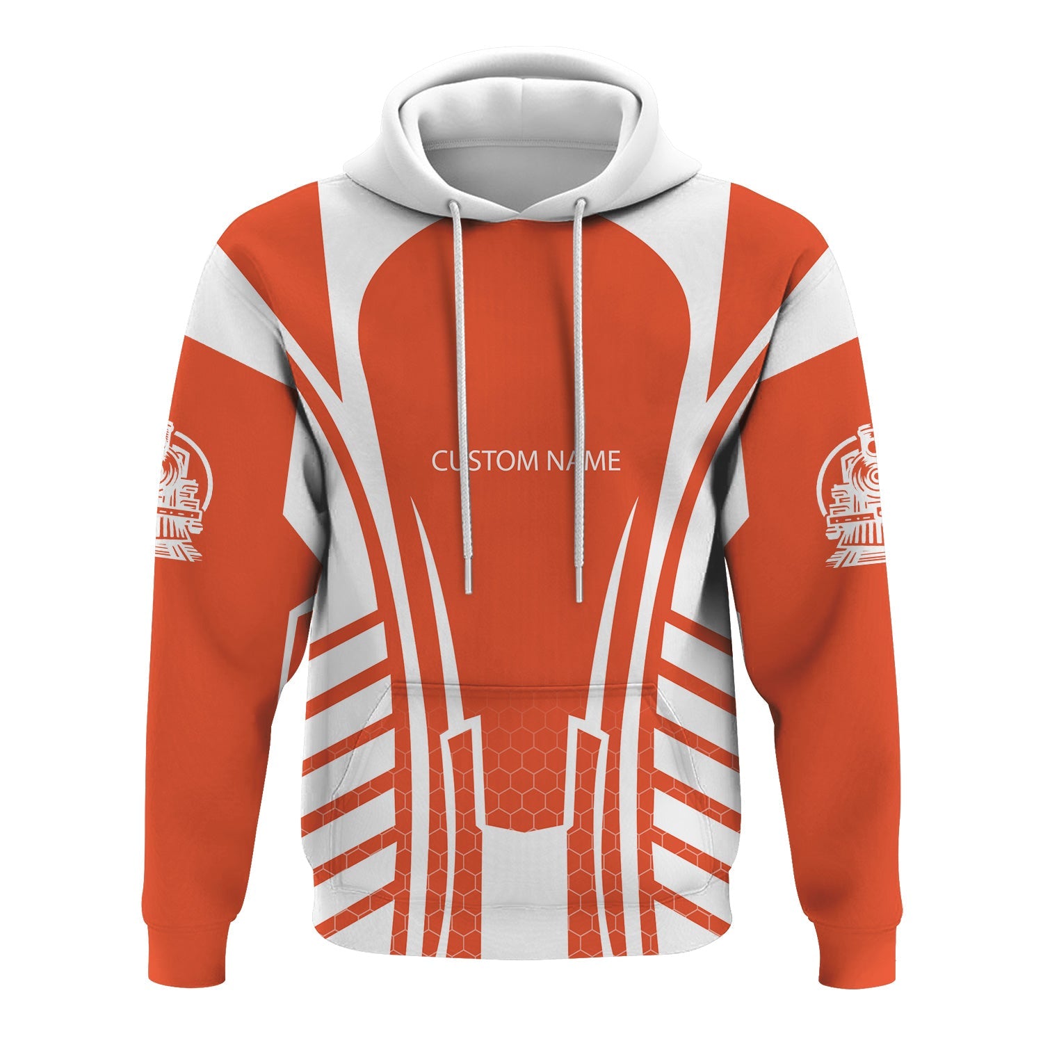 Railspirit Personalized Avanti West Coast Hoodie Striped Railroad Style Train Zip Up Hoodie All Over Print