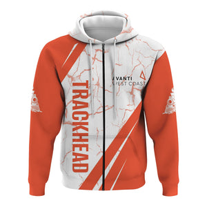 Railspirit Personalized Avanti West Coast Hoodie Crackle Texture Style Train Zip Up Hoodie For Trackhead