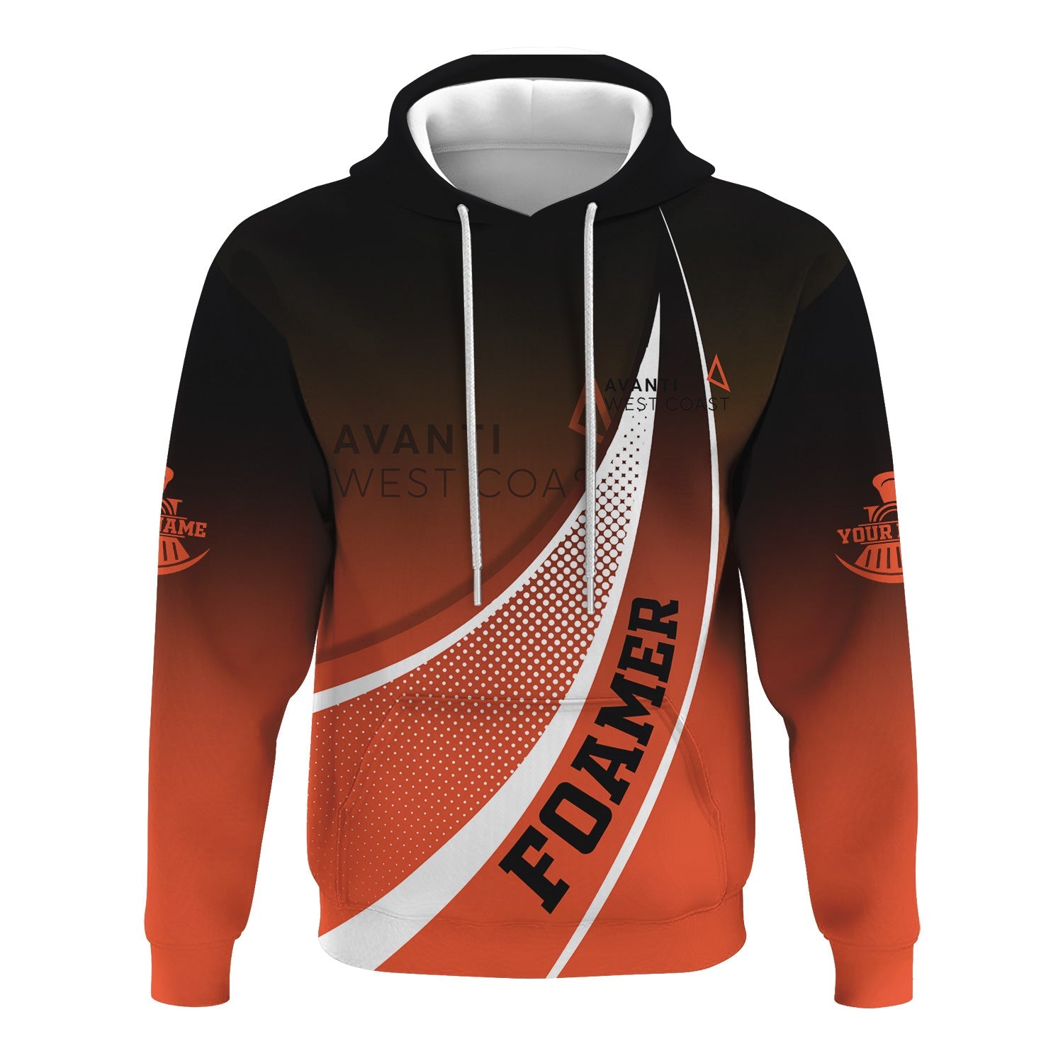 Railspirit Personalized Avanti West Coast Hoodie Railway-Themed Style Zip Up Hoodie Gift Idea For Trainspotter