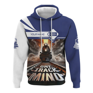 Railspirit Personalized London and North Eastern Railway Hoodie One Track Mind Train Printed ZIp Up Hoodie