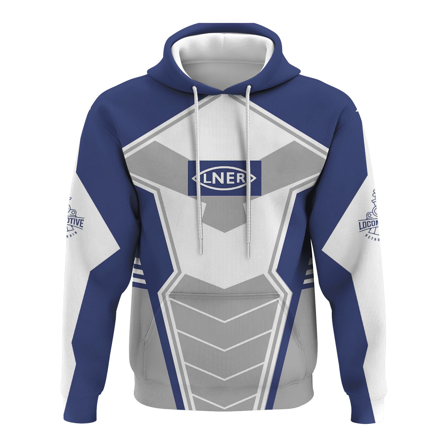 Railspirit Personalized London and North Eastern Railway Hoodie Engine-Inspired Style Train Zip Up Hoodie for Railroad Fanatic