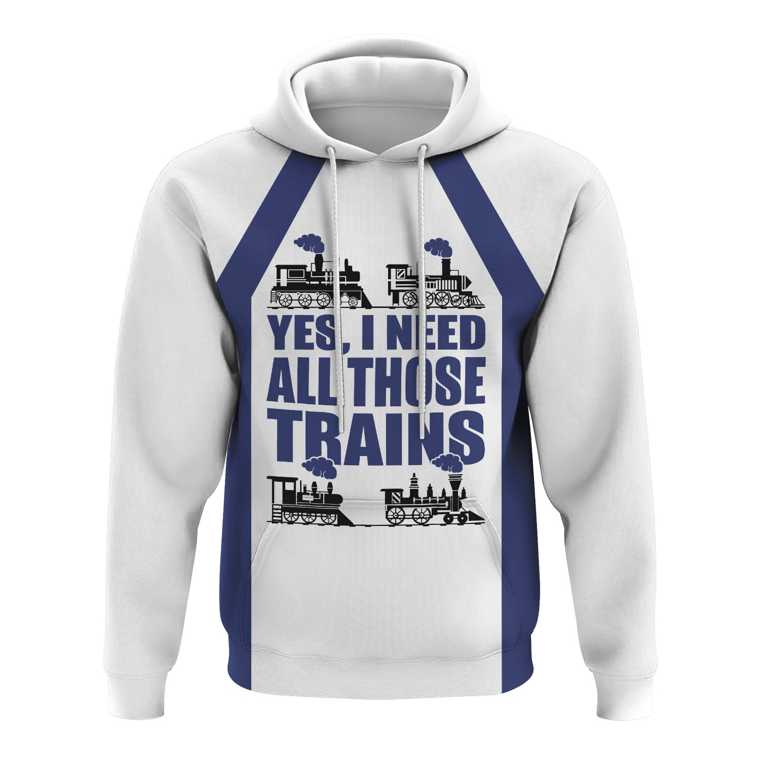 Railspirit Custom Name London and North Eastern Railway Hoodie Yes I Need All Those Train Printed Zip Hoodie