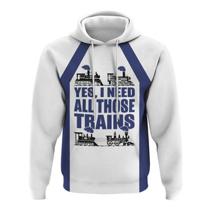 Railspirit Custom Name London and North Eastern Railway Hoodie Yes I Need All Those Train Printed Zip Hoodie