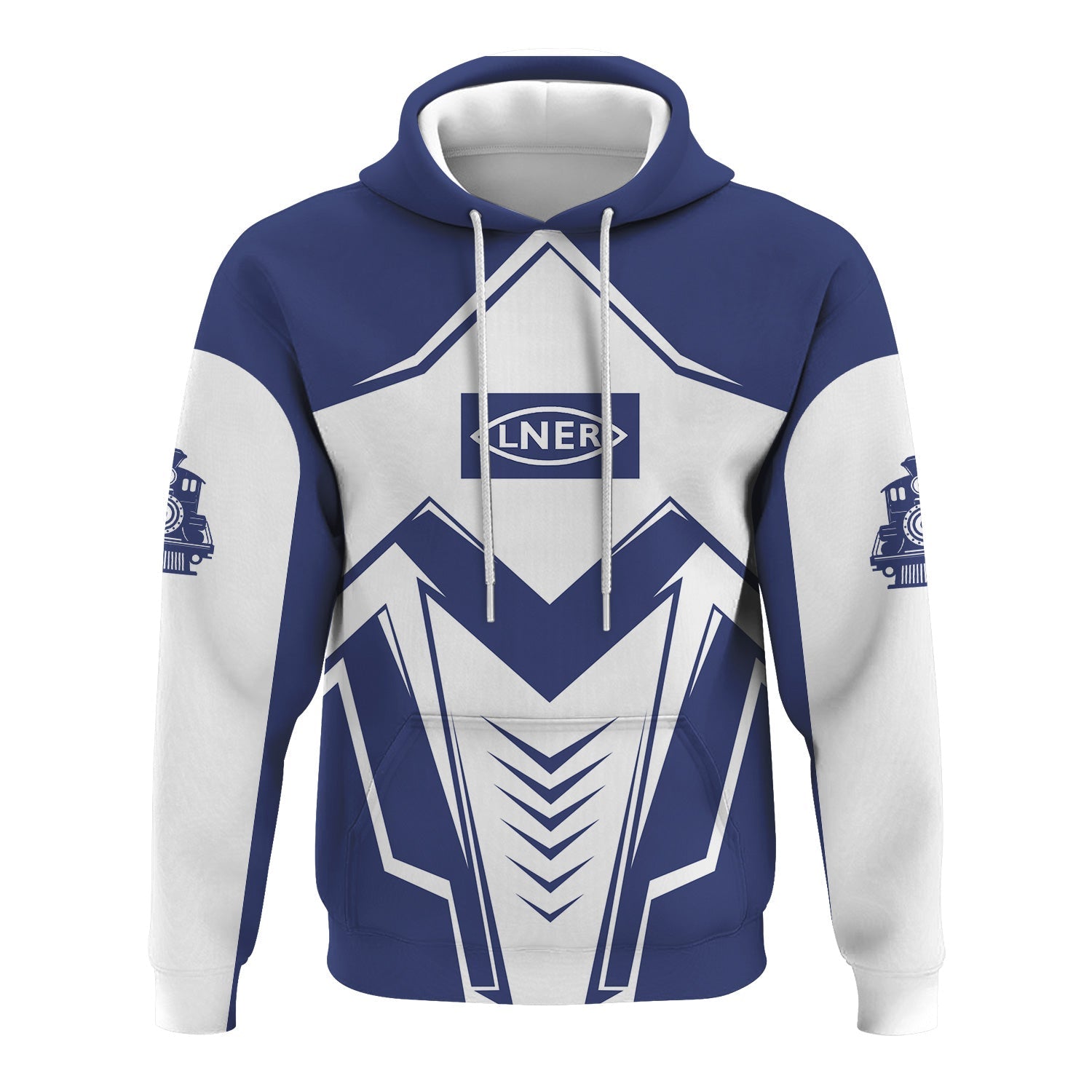 Railspirit Personalized London and North Eastern Railway Hoodie Railway Trainspotter Style Zip Up Hoodie Gift Idea For Foamers