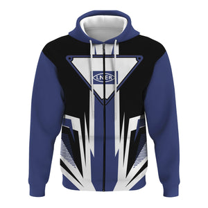 Railspirit London and North Eastern Railway Hoodie Bold Graphic Style All Over Printed Zip Up Hoodie