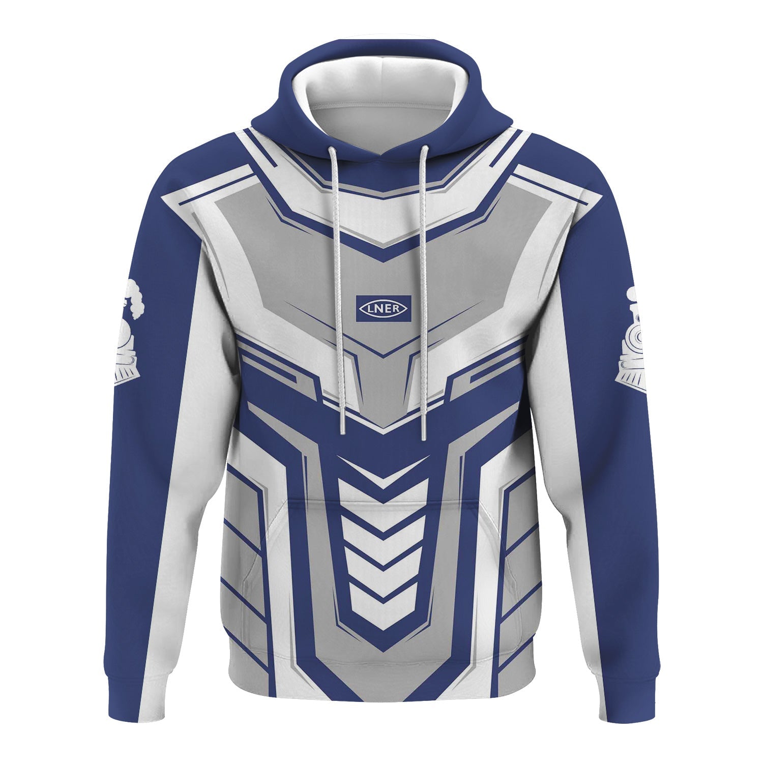 Railspirit Personalized London and North Eastern Railway Hoodie Armor-Inspired Design Train Zip Up Hoodie All Over Print